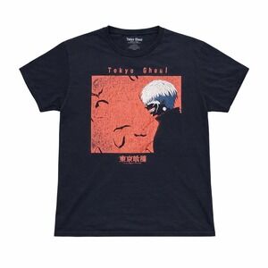 Tokyo Ghoul Graphic T-Shirt Mens XL Black Good Ken Kaneki Anime Manga Streetwear